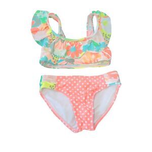 CAT‎ & JACK Orange Polkadot Girls Bikini Size 6